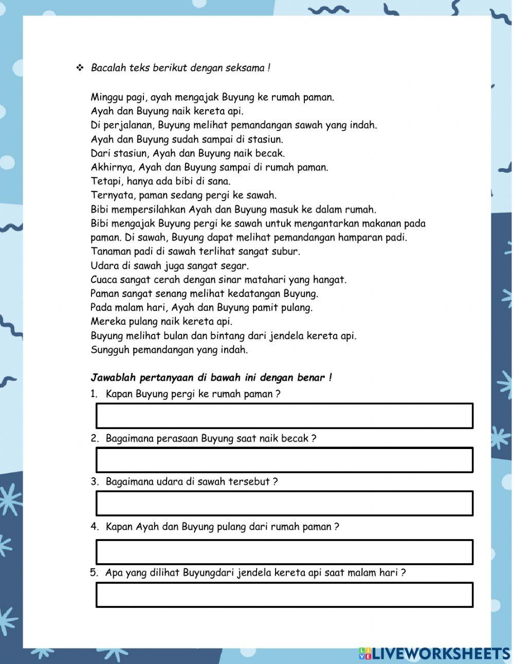 Latihan Soal Te Free Interactive Worksheets 932229