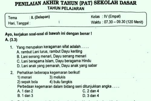 10 Rahasia Lolos Ujian dengan Bank Soal Tema 8 Kelas 4 SD yang Sering Diabaikan Siswa