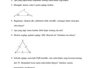 Berikut soal tematik kelas 4 sd tema 7 subtema 1 DOCX