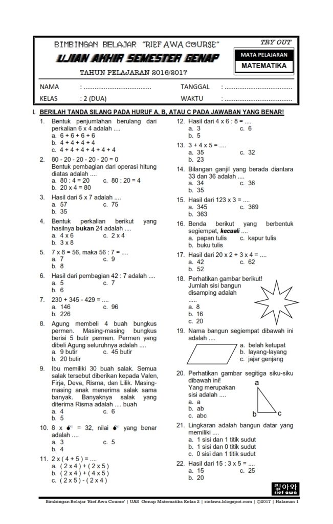 7 Rahasia Nilai Sempurna dengan Download Bank Soal Tematik Kelas 4 Semester 2 PDF Terbaru
