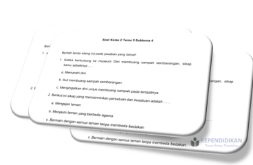 Soal Tematik Kelas 4 Semester 2 Kurikulum 2013 Revisi 2016 - Identif