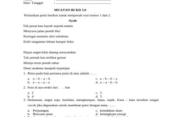 Soal Pas Tema 6 Kelas 4 PDF