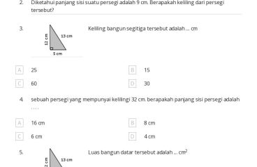 50 lembar kerja Keliling Persegi Panjang untuk Kelas 5 di Quizizz